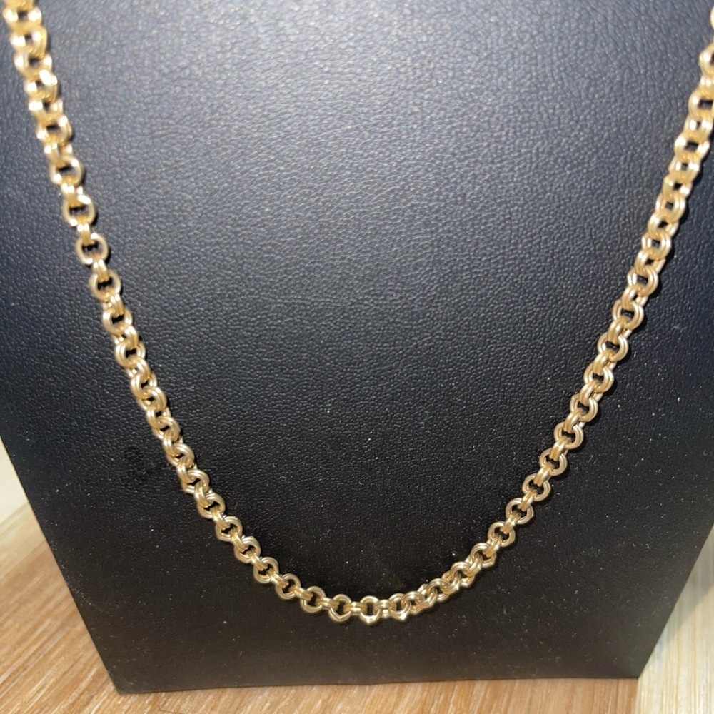 Extra Long Gold tone Chain Necklace Vintage & Elegant